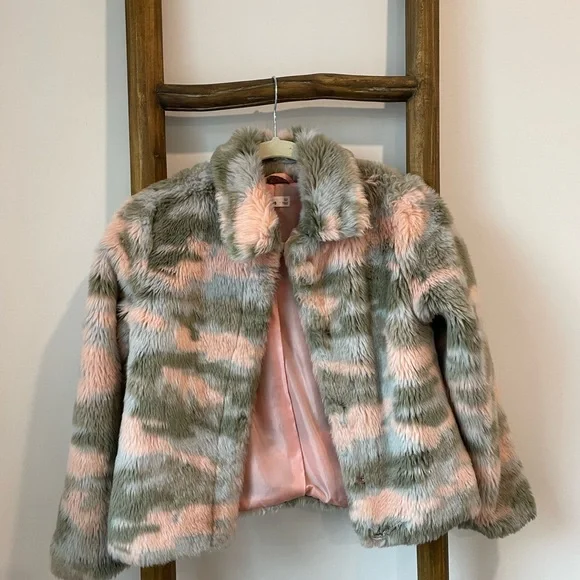 Epic Threads Fur Camo Print Coat (Fully Lined) - Picture 2 of 5